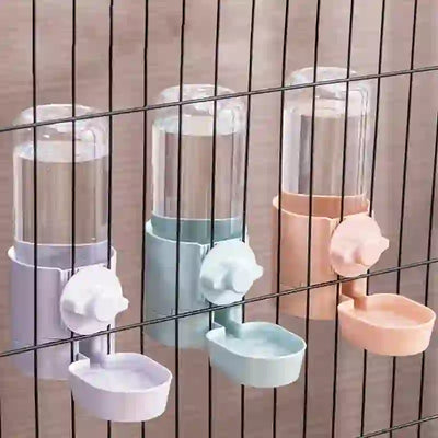 automatic hanging feeder & waterer assembly