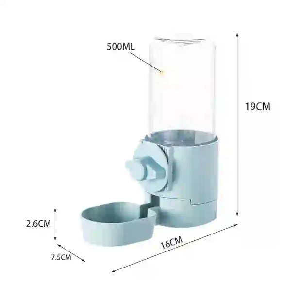 automatic hanging feeder & waterer assembly