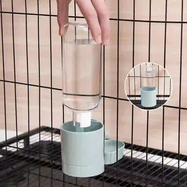 automatic hanging feeder & waterer assembly
