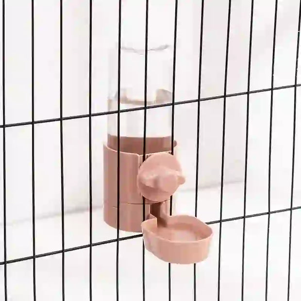 automatic hanging feeder & waterer assembly