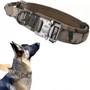 durable tactical dog collar leash set smart