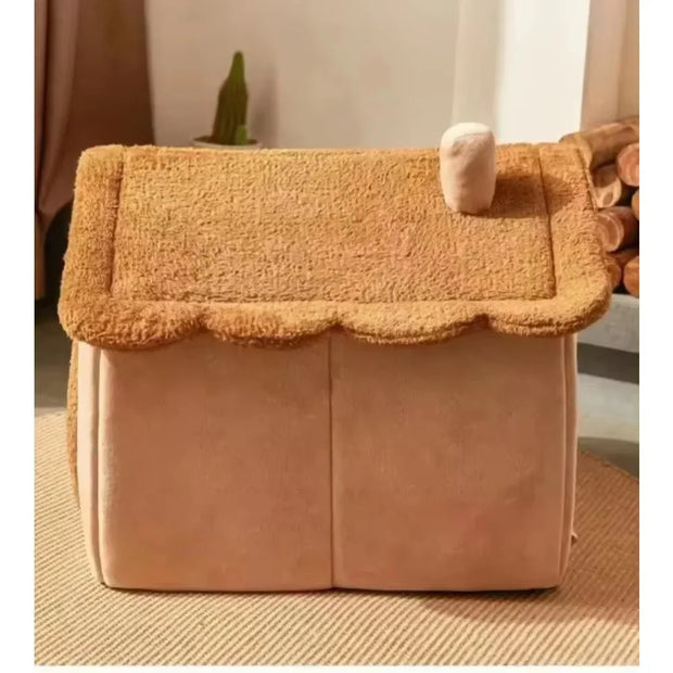 All-Season Pet House – Washable, Detachable Bed for Cats & Dogs