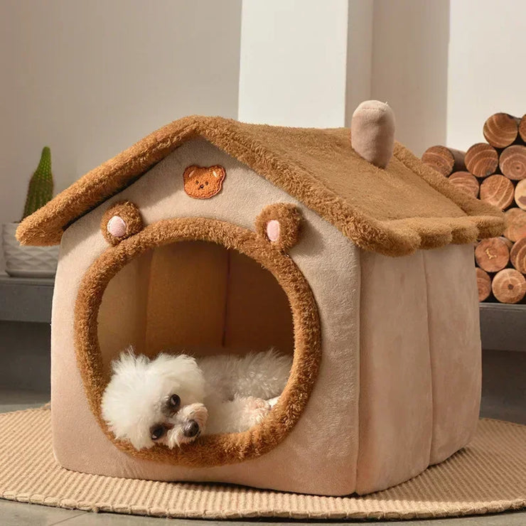 Foldable Warm Pet Bed – For Small & Medium Pets