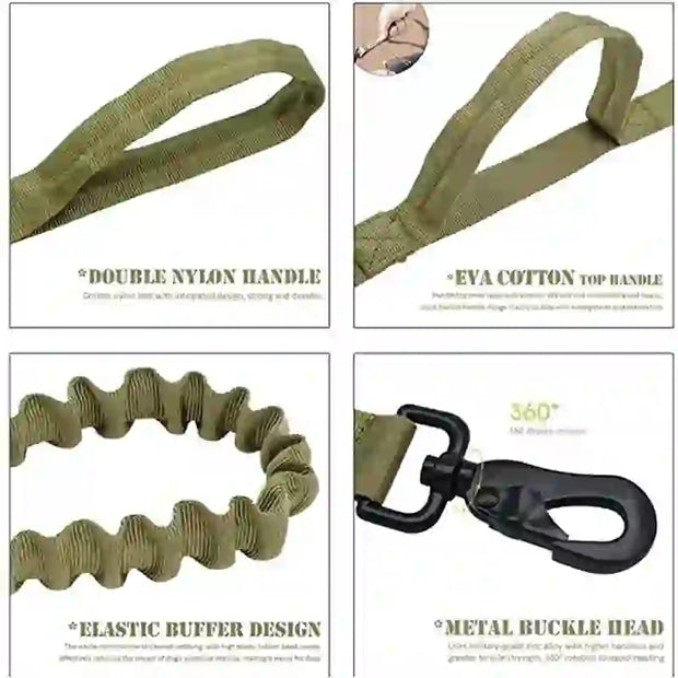 durable tactical dog collar leash set smart