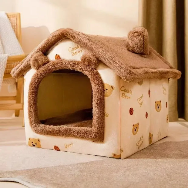 Foldable Warm Pet Bed – For Small & Medium Pets