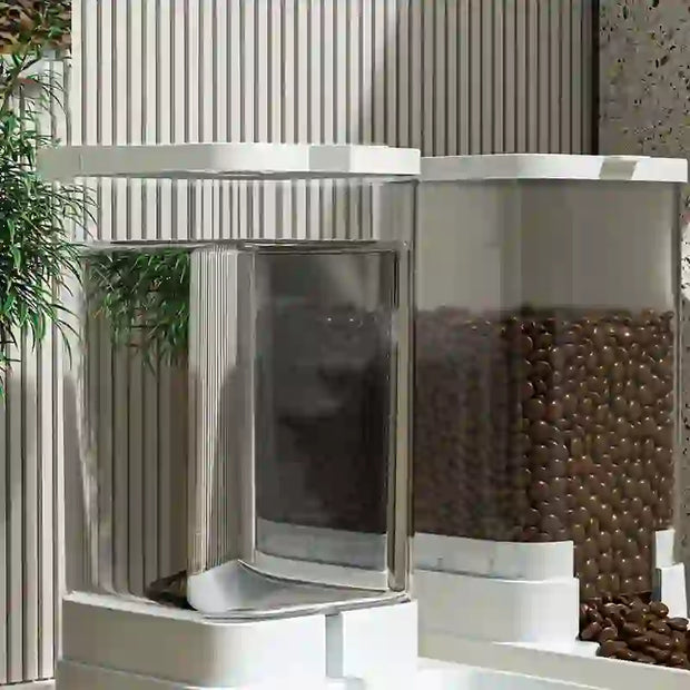 transparent automatic feeder dispenser
