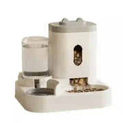 automatic cat feeder and water fountain
