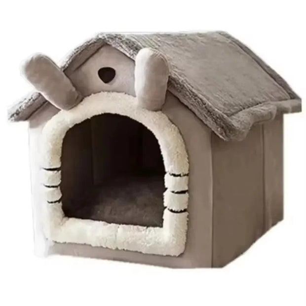 All-Season Pet House – Washable, Detachable Bed for Cats & Dogs