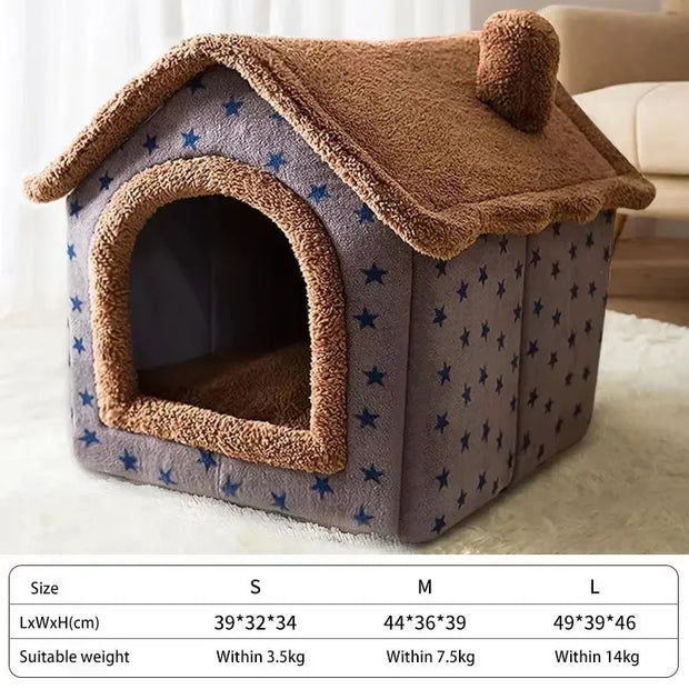 Foldable Warm Pet Bed – For Small & Medium Pets