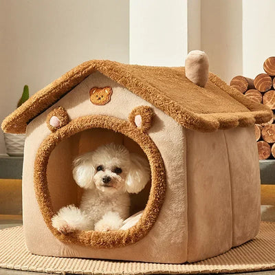 Foldable Warm Pet Bed – For Small & Medium Pets