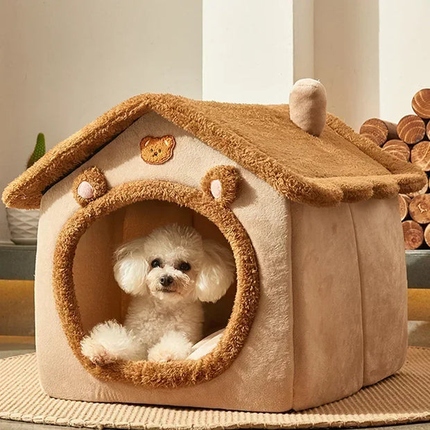 Foldable Warm Pet Bed – For Small & Medium Pets