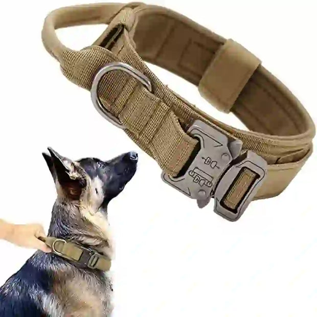 durable tactical dog collar leash set smart