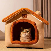 All-Season Pet House – Washable, Detachable Bed for Cats & Dogs