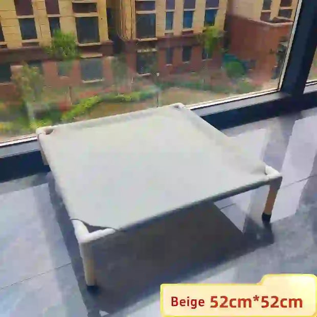 portable elevated pet camping bed and mattress