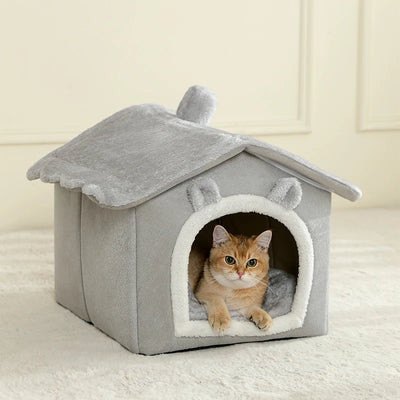 Foldable Pet House – Washable Bed for Small Dogs & Cats