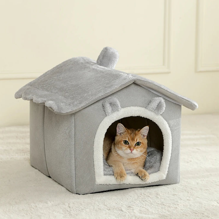 Foldable Pet House – Washable Bed for Small Dogs & Cats