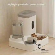 automatic cat feeder and water fountain
