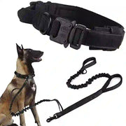 durable tactical dog collar leash set smart