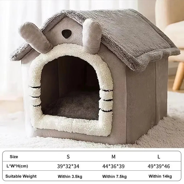 Foldable Warm Pet Bed – For Small & Medium Pets