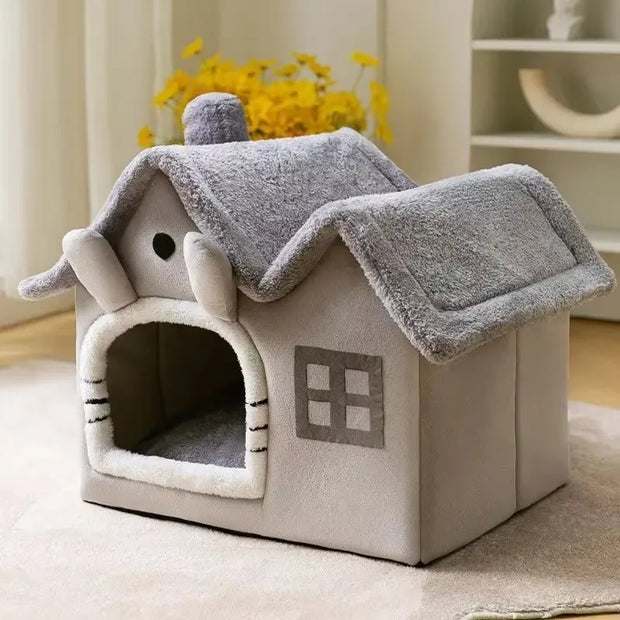 Foldable Warm Pet Bed – For Small & Medium Pets