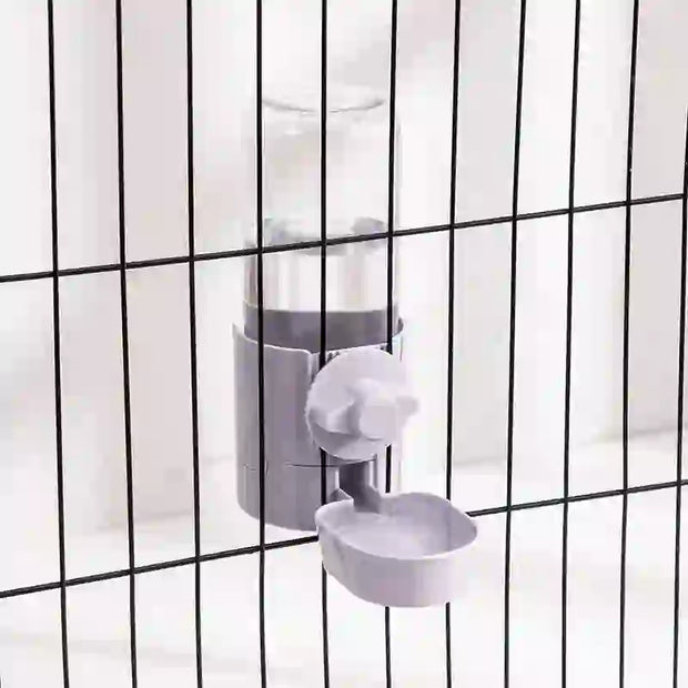 automatic hanging feeder & waterer assembly
