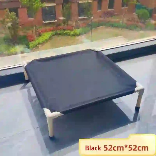 portable elevated pet camping bed and mattress