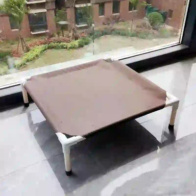 portable elevated pet camping bed and mattress