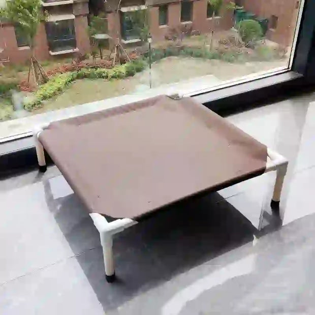 portable elevated pet camping bed and mattress