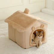 Foldable Pet House – Washable Bed for Small Dogs & Cats